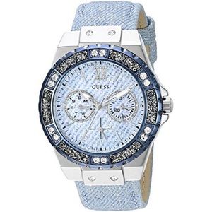 Women's Guess Light Blue Denim Strap Watch